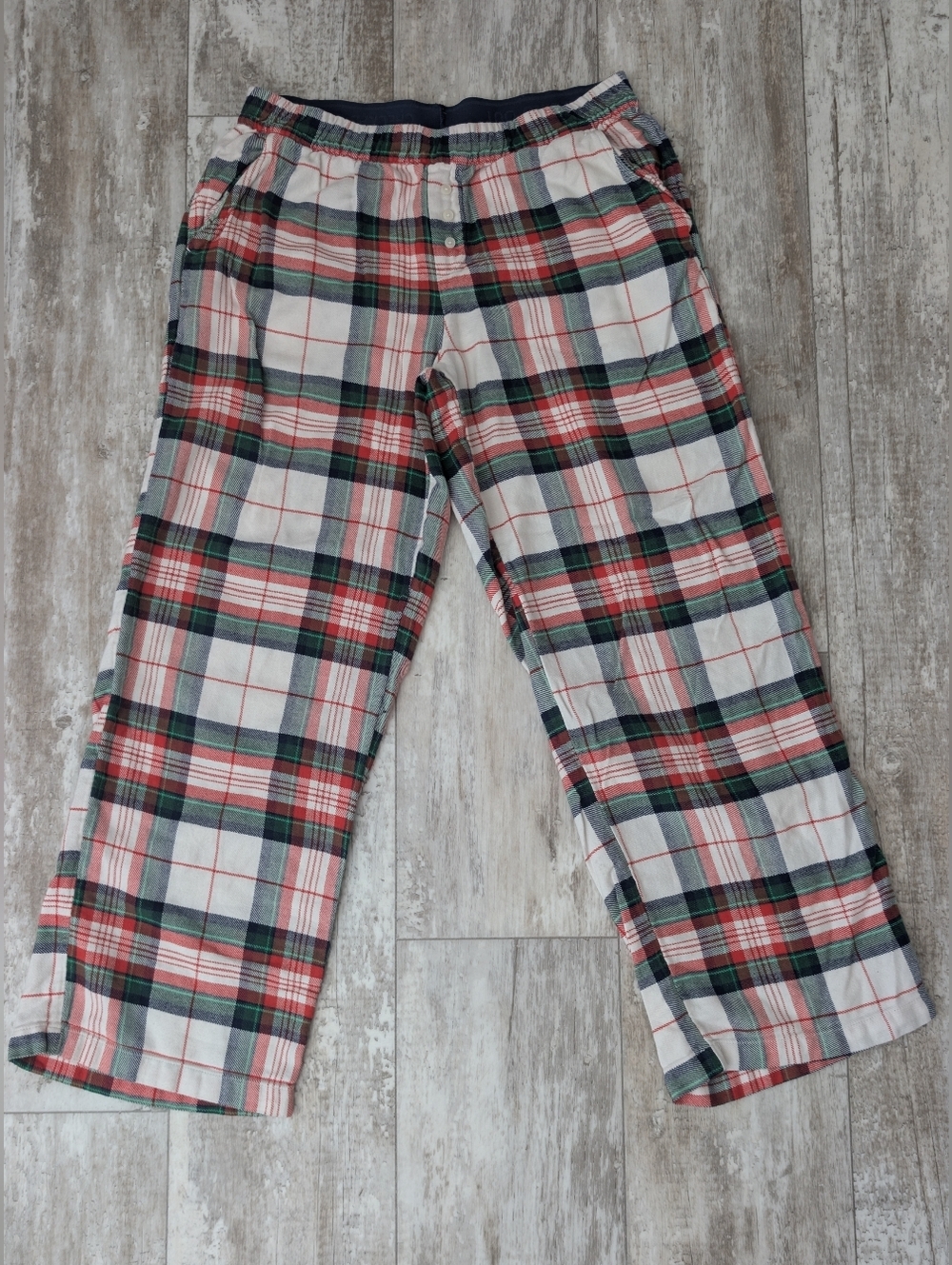 aerie Red, Green & White Plaid Lounge Pajama Pants